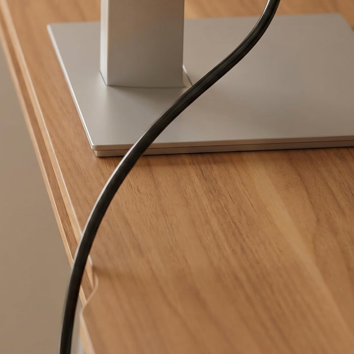 Fenge Monitorständer, 108cm, Monitor Stand, für Laptop PC TV, Dunkle Eiche, Dunkle Eiche