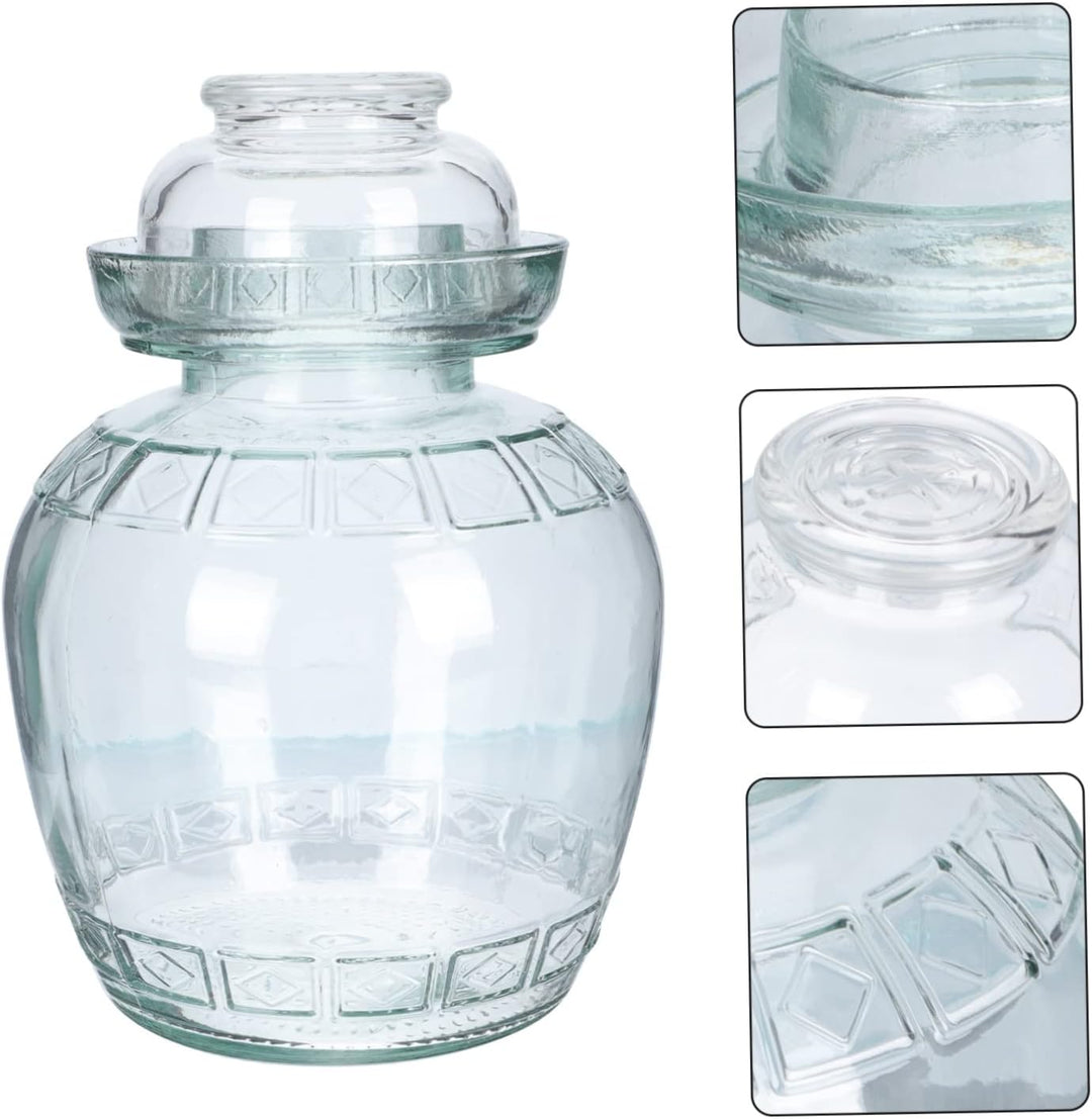 Cabilock Küchengerät Glas Vorratsdose Fermentierglas mit Deckel Luftdichte Glasbehälter Glasdose Vor
