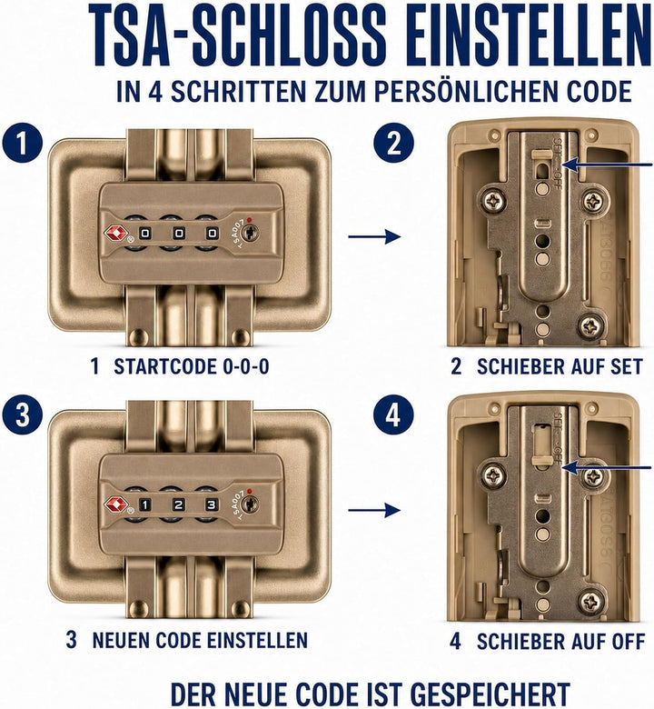 Travelhouse 100% Aluminium Reisekoffer Tokyo Champagner L-72cm Hartschalenkoffer 2X TSA Zahlenschlos