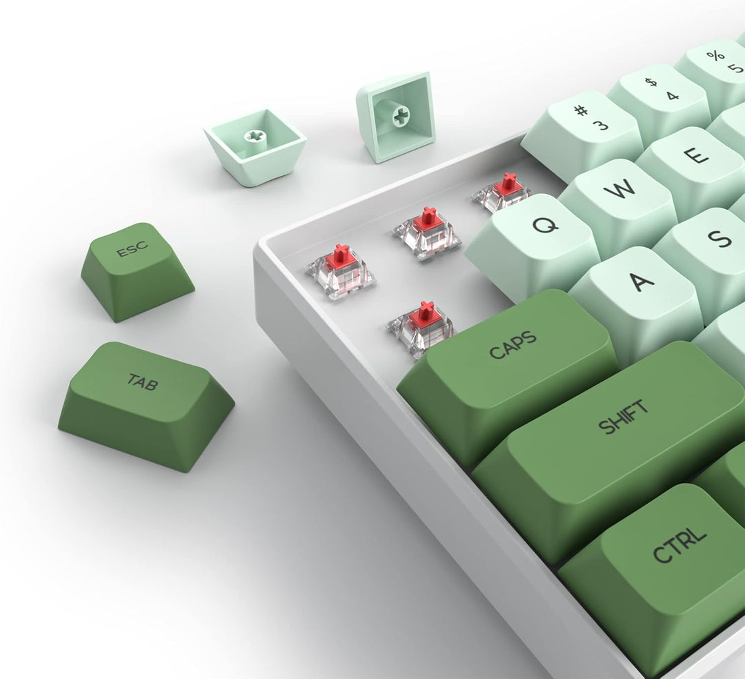 SOLIDEE Tragbare 65% mechanische Gaming-Tastatur,68 Tasten kompakte RGB LED-Hintergrundbeleuchtung,k