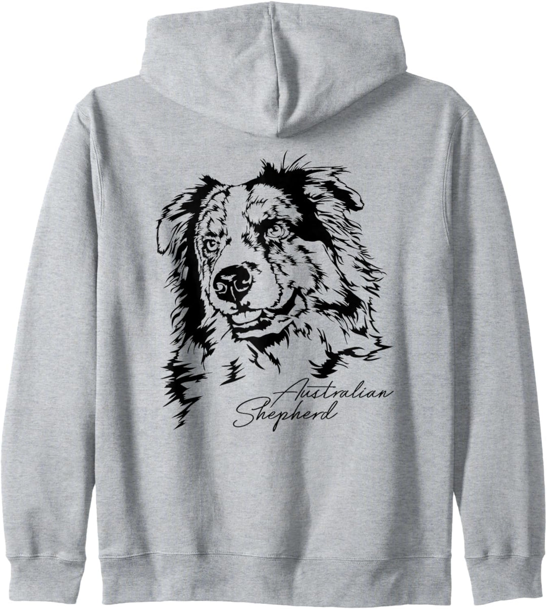 Australian Shepherd Aussie Hund Hundeportrait Hunde Kapuzenjacke