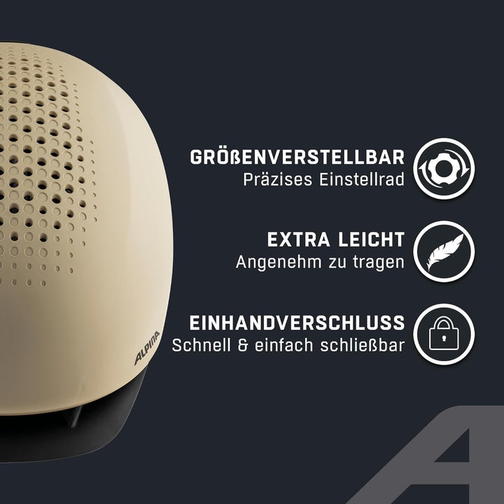 ALPINA Idol Helm beige 52-56 cm, 52-56 cm