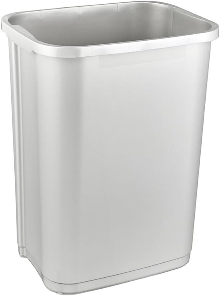 keeeper Mülleimer mit Schwingdeckel, 25 l, Swantje, Silber Hell-Silber 25 L, Hell-Silber 25 L