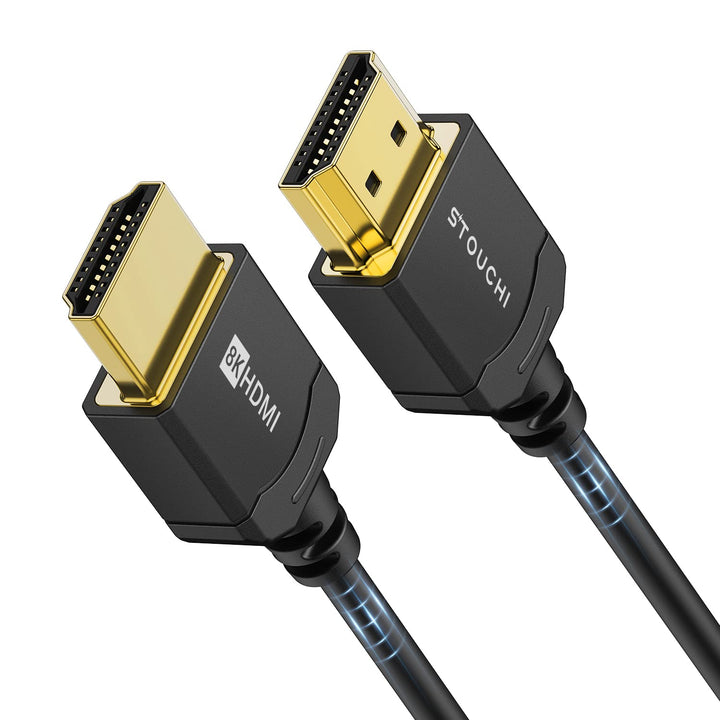 Stouchi Ultradünnes 0,5M HDMI Kabel 8K, Hyper Slim Kabel,Extrem Flexibles 8K, Unterstützt 10K 8K120