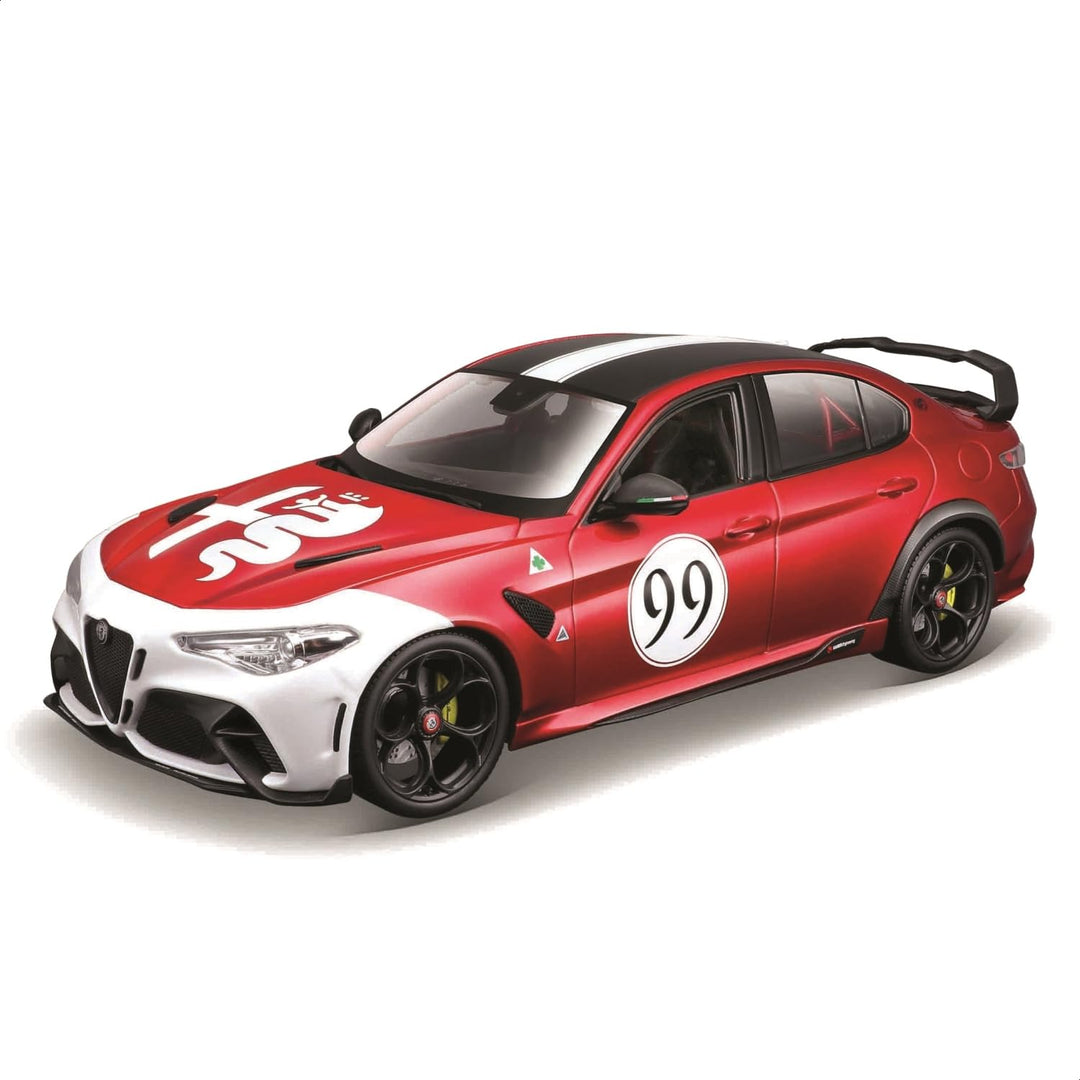 Bburago 11049R/W Miniaturauto aus der Kollektion, Alfa Red White
