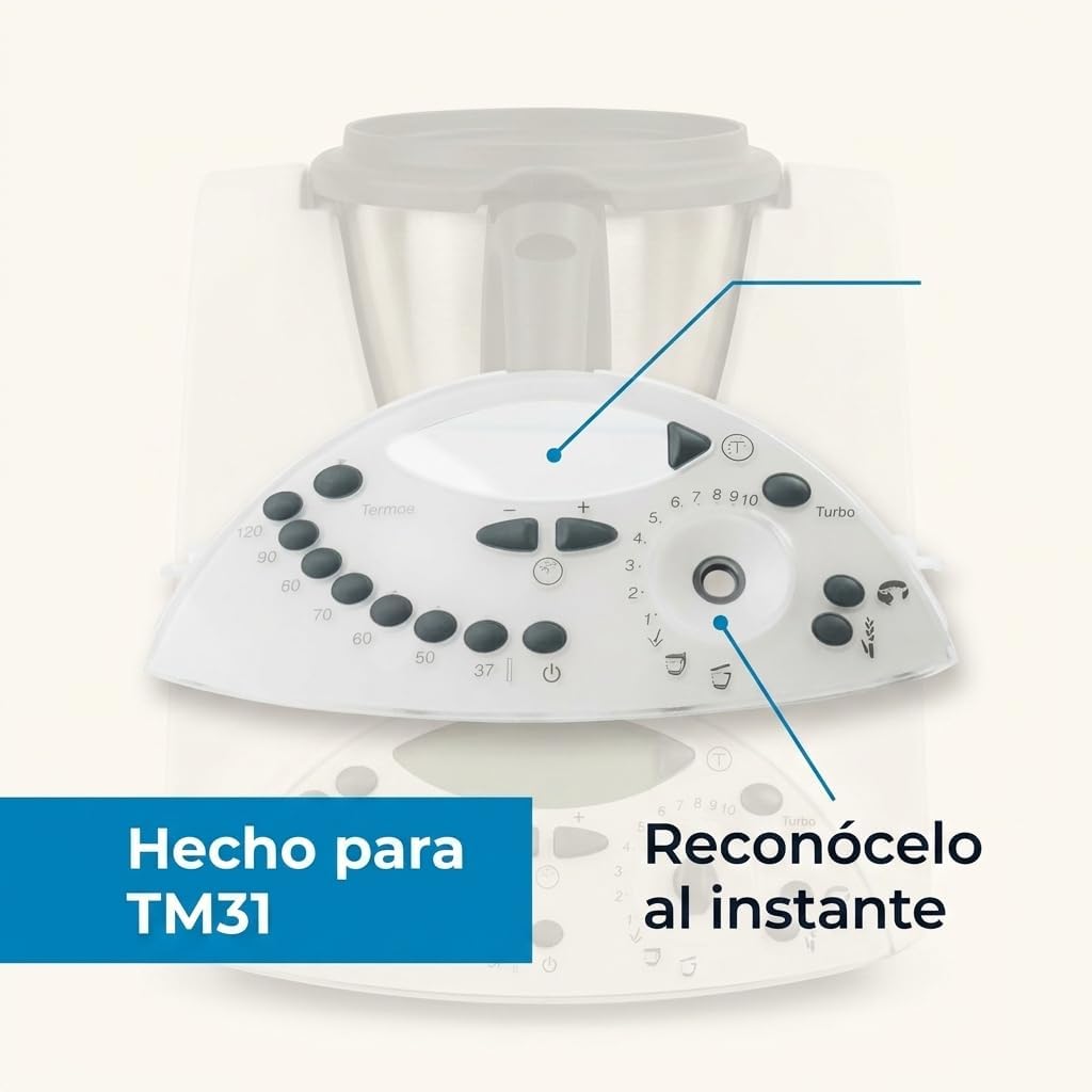 Frontabdeckung/Bedienfeld kompatibel mit Vorwerk Thermomix TM31 Küchenmaschine
