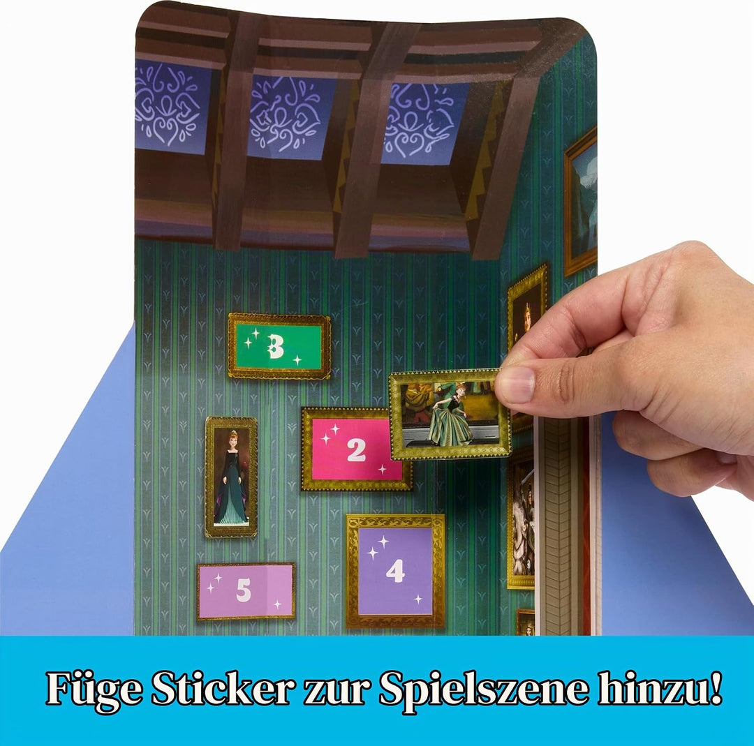 Mattel Disney Die Eiskönigin Elsa Modepuppen-Set, Spin &amp; Reveal mit 11 Überraschungen, darunter 5 Ac
