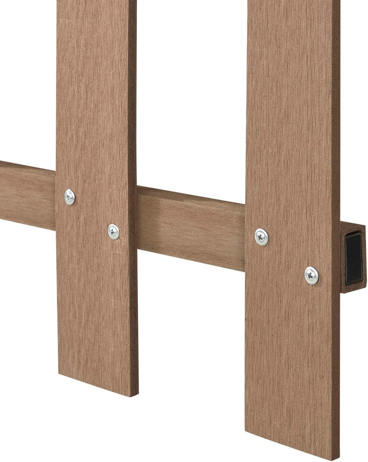 neu.holz WPC Gartenzaun Lattenzaun Holzzaun Gartenzaun Friesenzaun Sichtschutz Braun, Braun