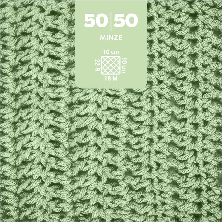 myboshi 50/50-Ganzjahres-Wolle, inkl. original myboshi Label in Lederoptik, für Oberbekleidung geeig