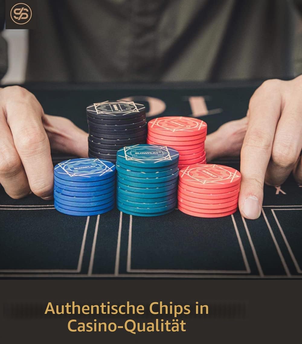 SLOWPLAY Nash Keramik Pokerchips in Loser Schüttung, 10 Gramm Pokerchip aus Keramik in Casino Qualit