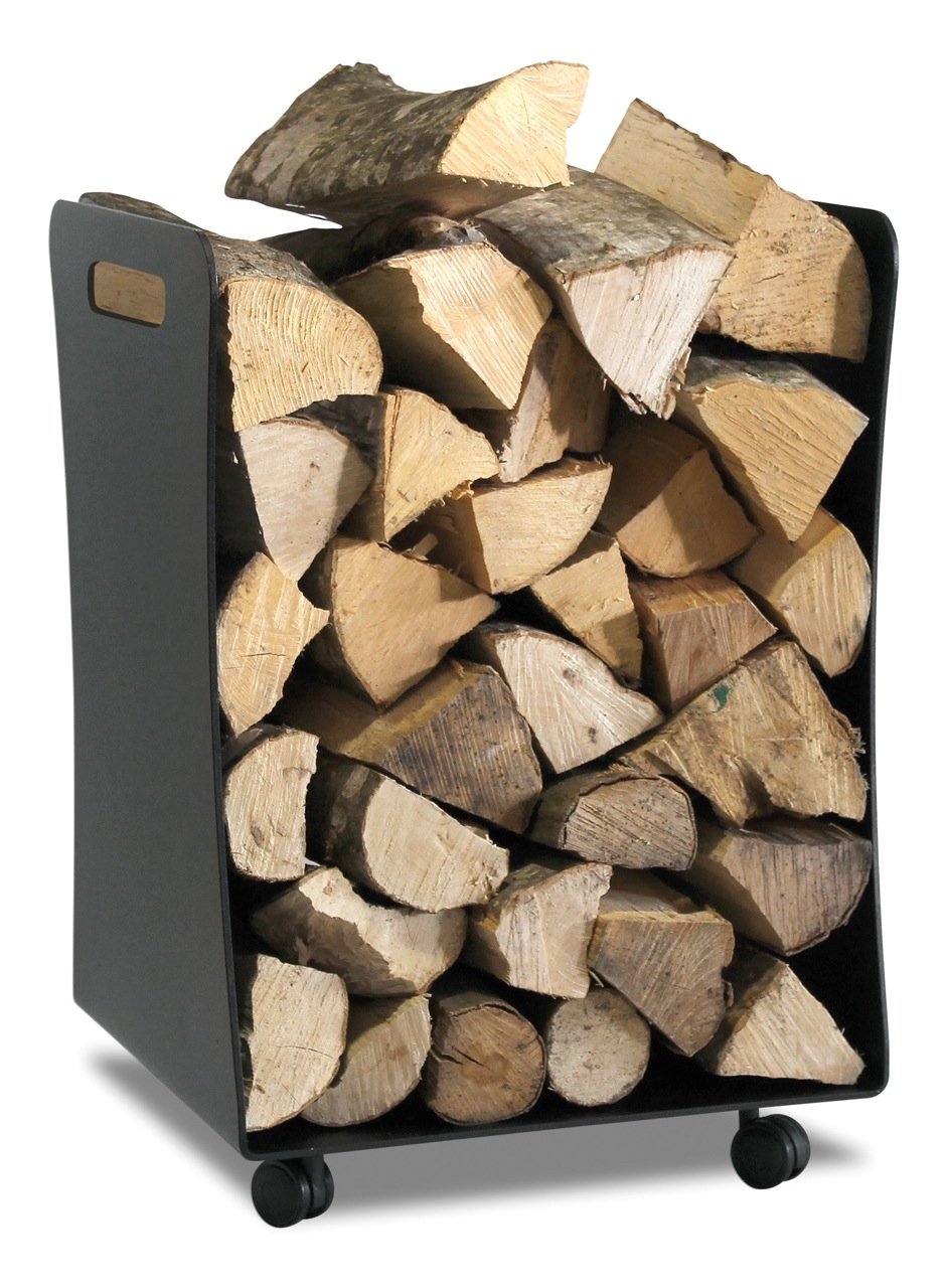 Holzkorb mit Rollen