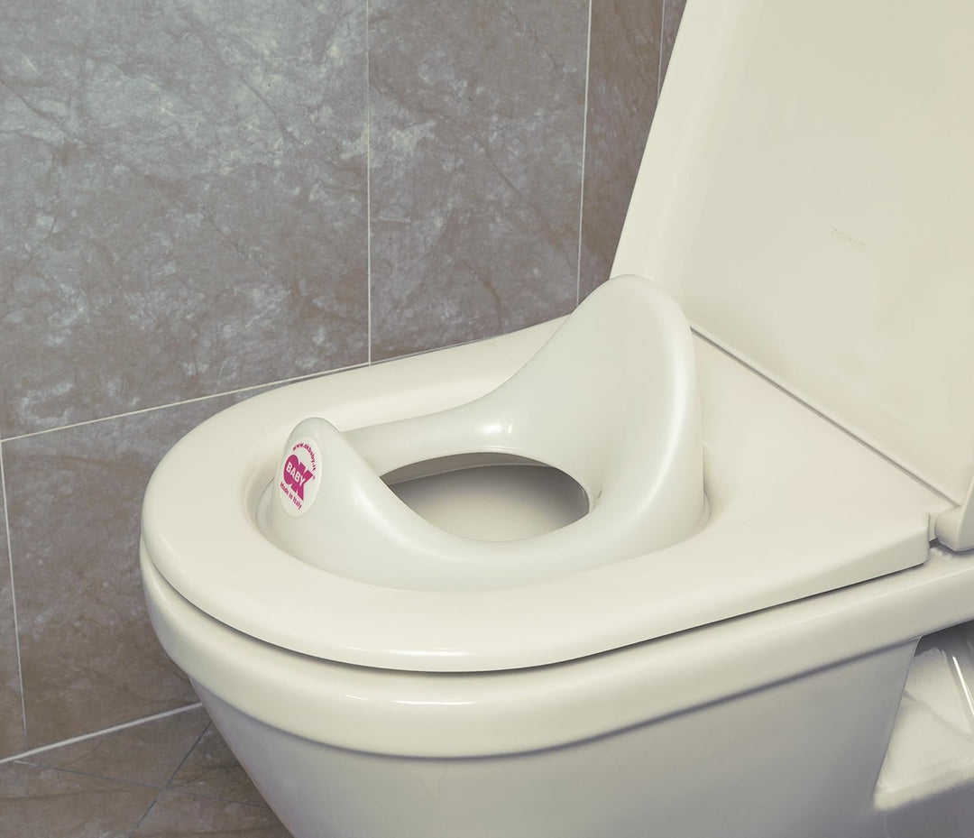 OKBABY Ergo - Toilettentrainersitz, bequemer und ergonomischer Sitz - für Kleinkinder - Weiss, Weiss