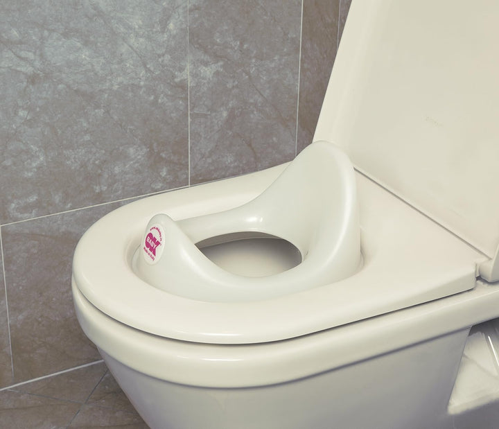 OKBABY Ergo - Toilettentrainersitz, bequemer und ergonomischer Sitz - für Kleinkinder - Weiss, Weiss