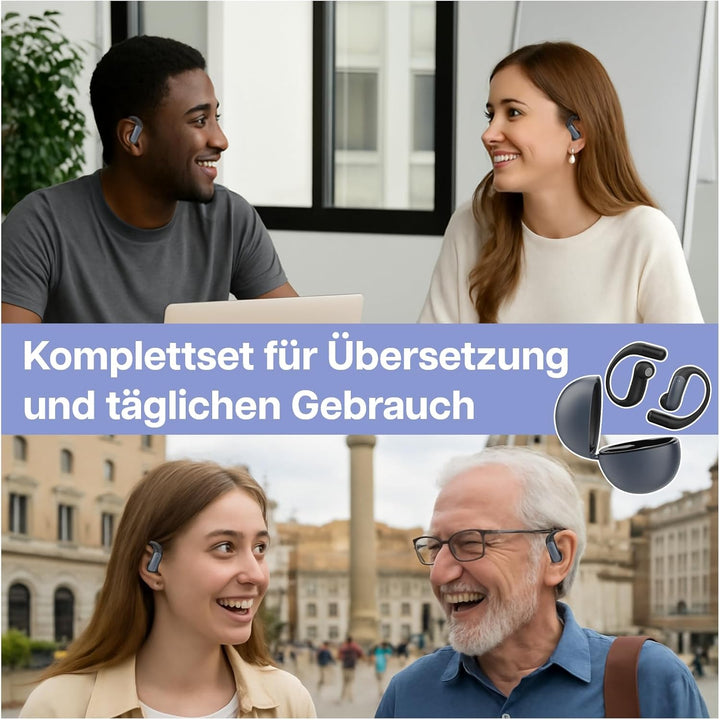 KI Übersetzer Ohrhörer Echtzeit von MMOBIEL – 148 Sprachen mit App (Android & iOS) – Bluetooth 5.4 K