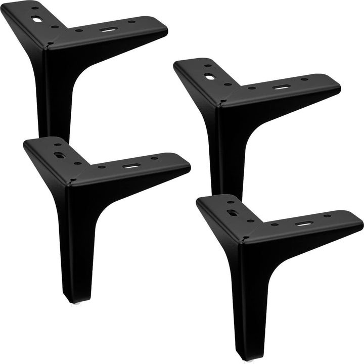 SOTECH 4er Set Möbelfüsse Victor-NANNARP Höhe 130 mm schwarz matt Sockelfüsse Möbelbein Schrankfüsse
