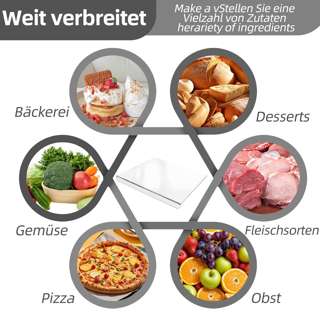 Schneidebrett aus Acryl, Schneidebrett Glas Küchenbrett Durchsichtig, Küchenschneidebrett Arbeitspla