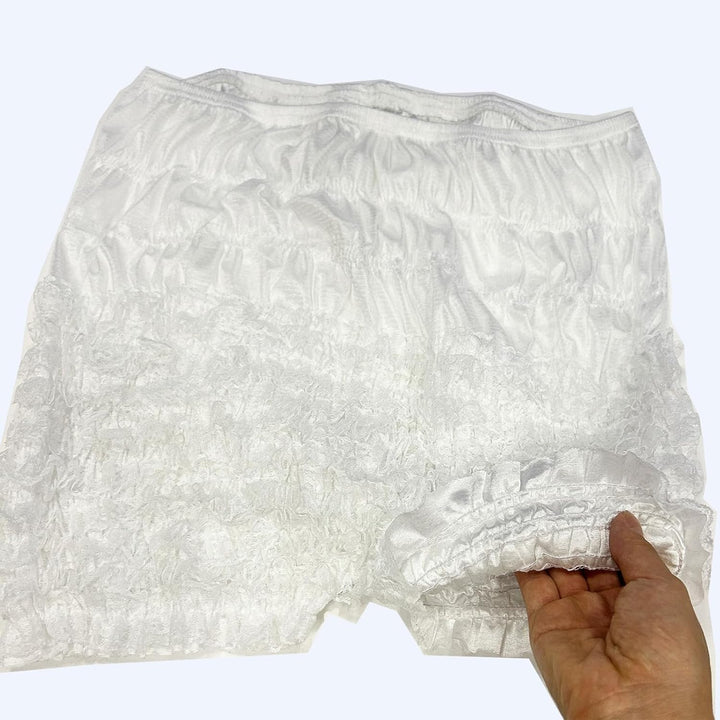 ZUYPSK Damen Unterhose langes Bein Schlüpfer Slip mit Rüschen Spitze Frauen Sicherheits Shorts Unter