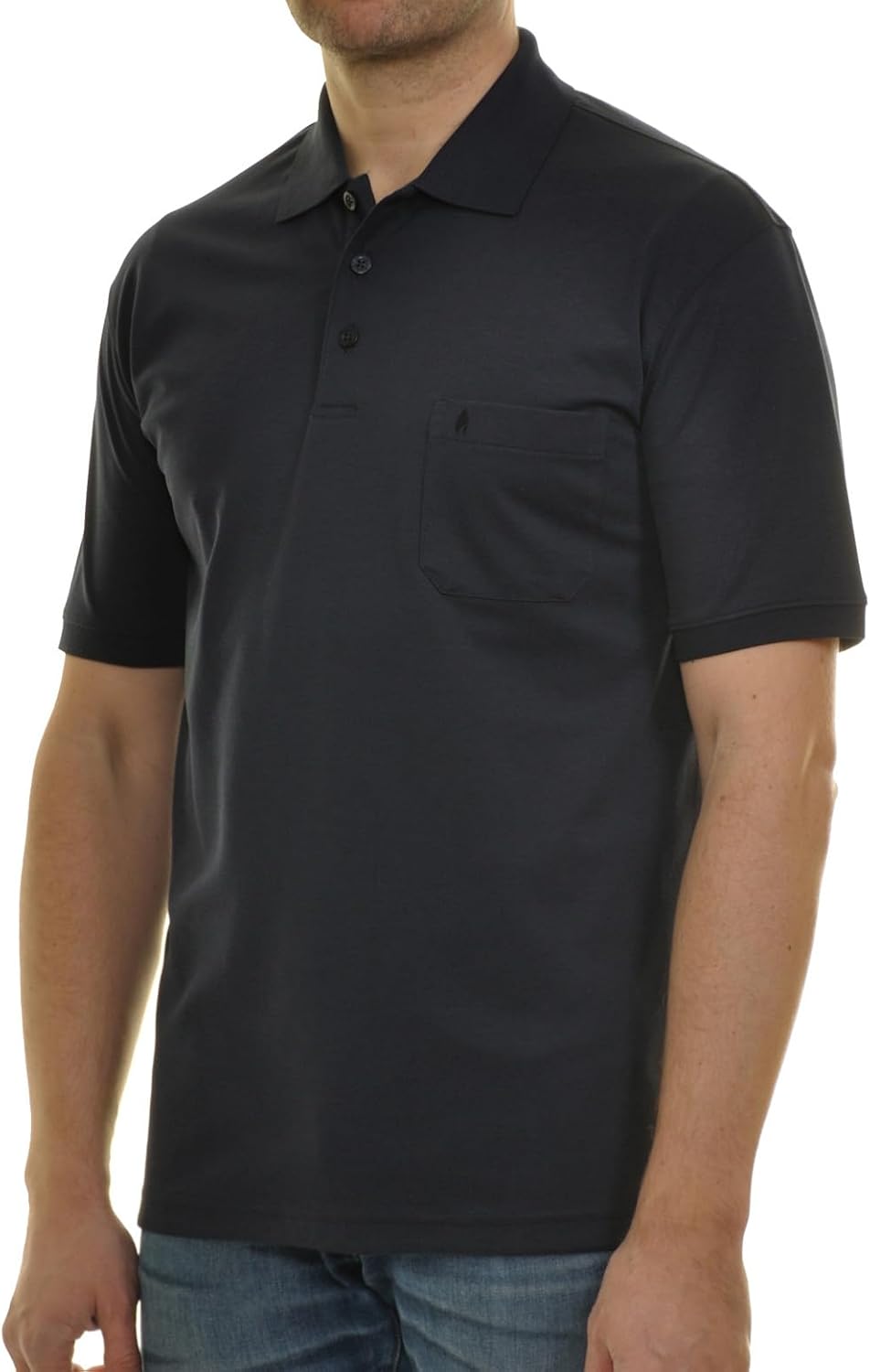 RAGMAN Herren Softknit-Polo mit Brusttasche, Kurzarm S Marine-070, S Marine-070