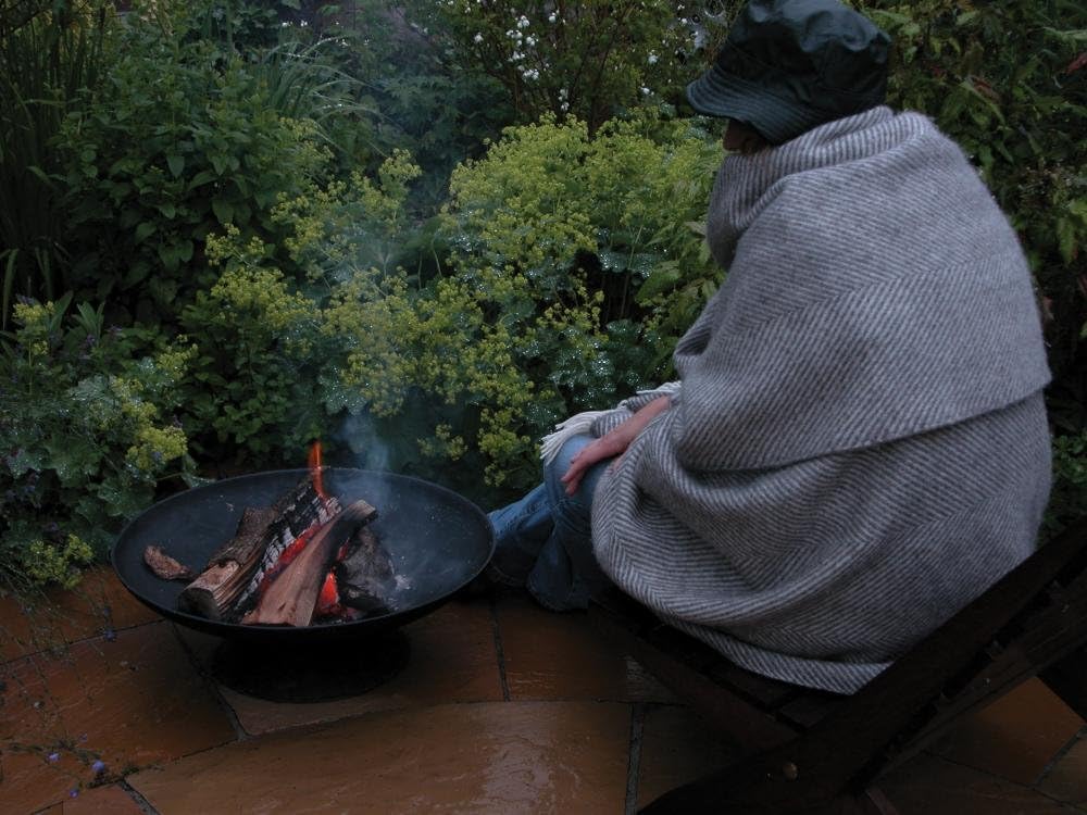 Esschert Design Gusseiserne Feuerschale niedrig L, schwarz, 59x59x20.5 cm, FF44 59 x 59 x 20.5 cm, 5