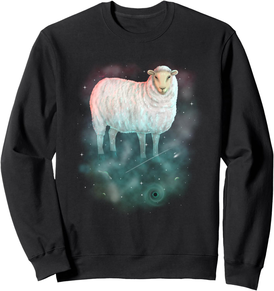 Sheep Cosmic Galaxy Celestial Outer Space Astronomy Sweatshirt