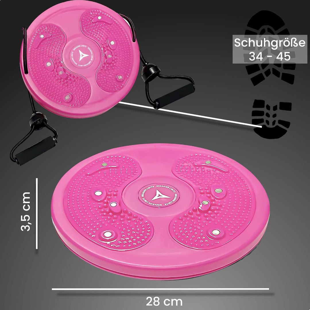 Breaking Limits Taillentwister - Twist Waist Disc Board - Drehscheibe, Balanceboard für Bauch, Beine