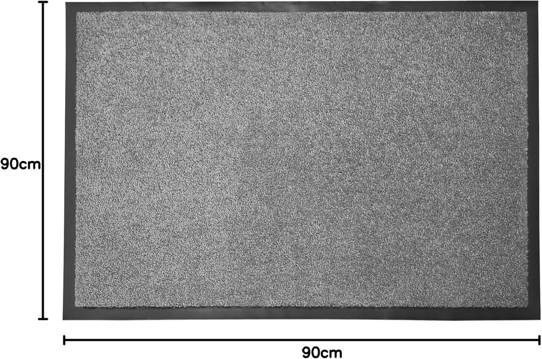 Floordirekt Schmutzfangmatte Monochrom | Fussmatte in 10 Grössen & 8 Farben | Türmatte für innen & a