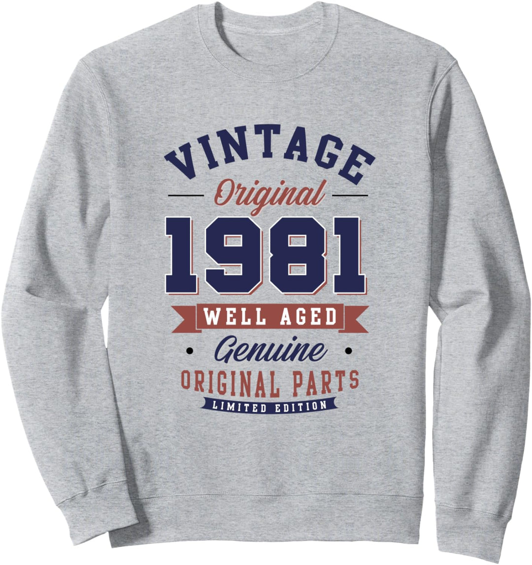 40. Geburtstagsgeschenk Vintage 1981 Im Alter von 40 Jahren Sweatshirt