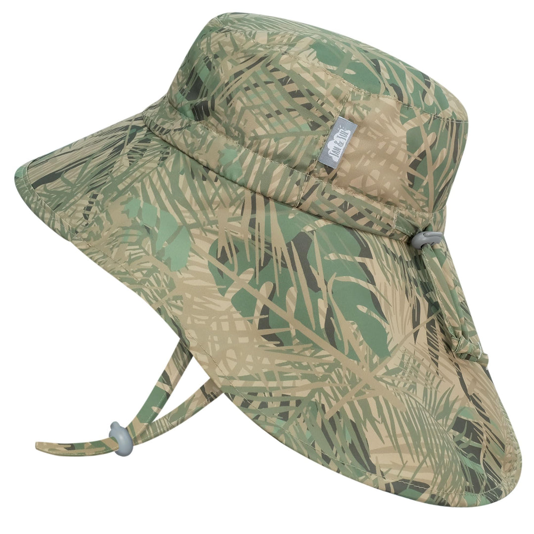 Jan & Jul Kinder Grow-with-Me Aqua-Dry Abenteuer-Sonnenhut 0-6 Monate Dschungelsafari, 0-6 Monate Ds