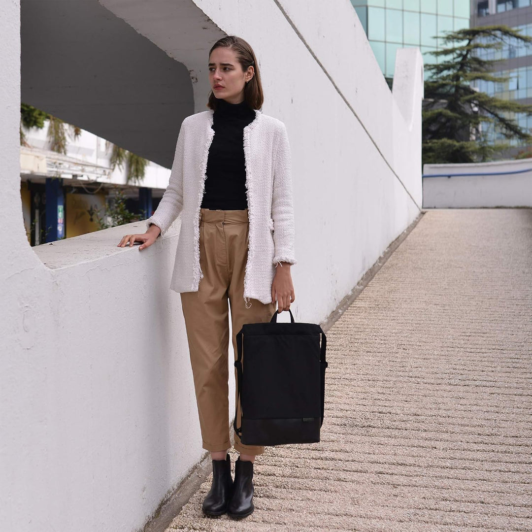 Adore June Daypack Teo Moderne Rucksack-Tote Kombination, Reissverschluss-Sicherheitstasche, Handgef