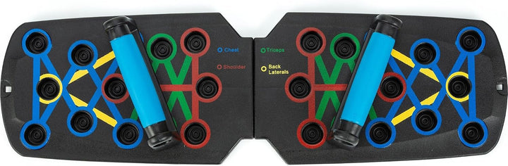 Gymtek Faltbare Liegestütze Brett - Push Up Board mit Liegestützgriffe für Ganzkörper-Training & Eff