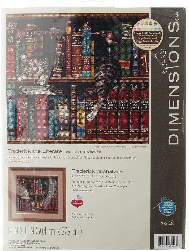 DIMENSIONS Zählmusterpackung mit Zählmuster, Mehrfarbig Frederick, belesen (Literate), Frederick, be