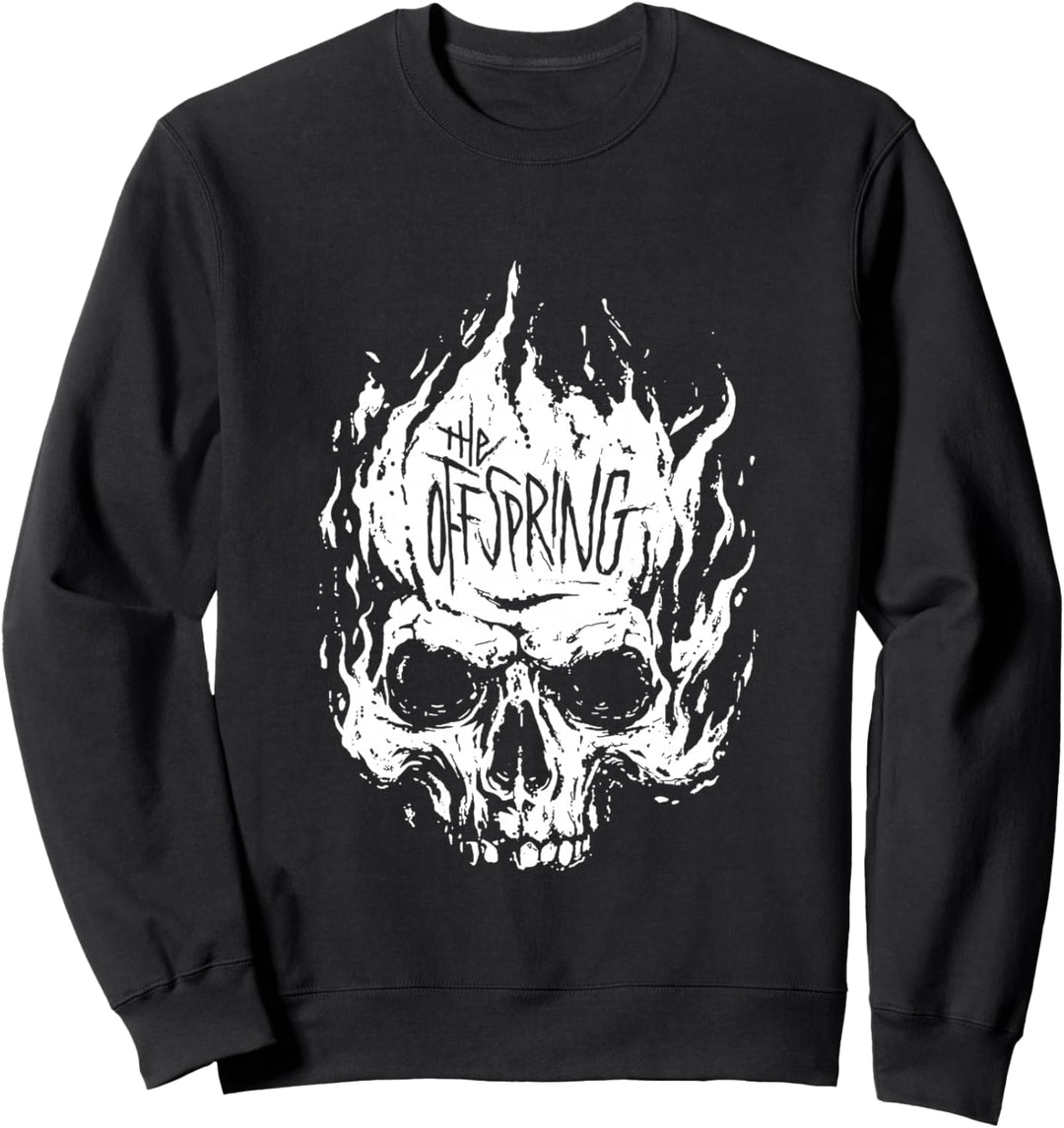 The Offspring Official White Skull Logo Sweatshirt
