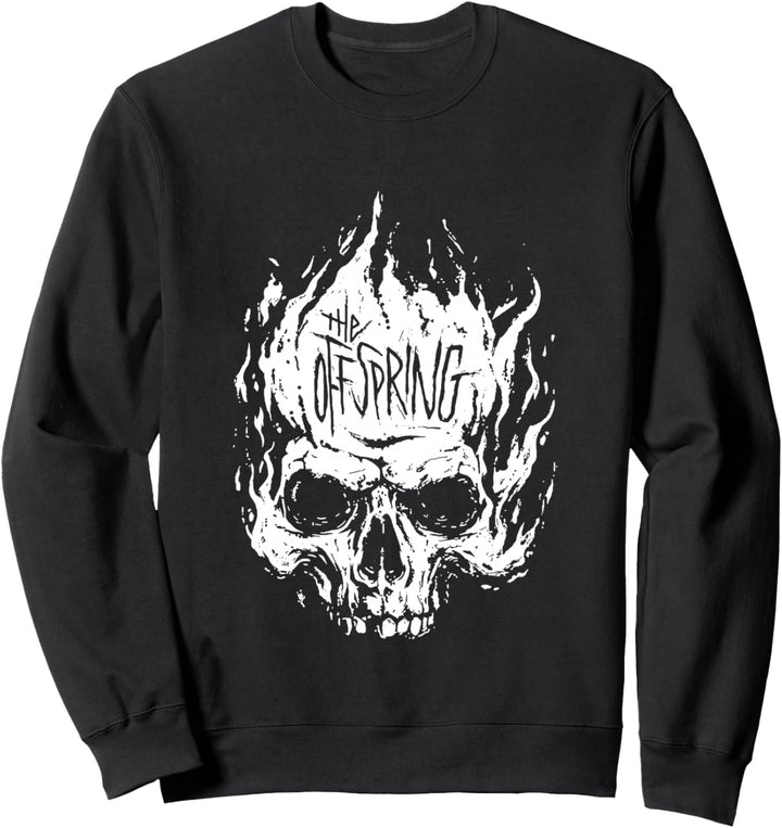 The Offspring Official White Skull Logo Sweatshirt