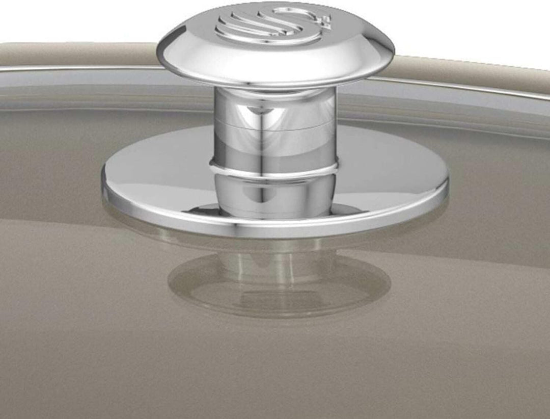 Swan Retro SF17031GRN Slow Cooker 6,5L Abnehmbarer Kochbehälter, PFOA- und PTFE-freier Keramischer A