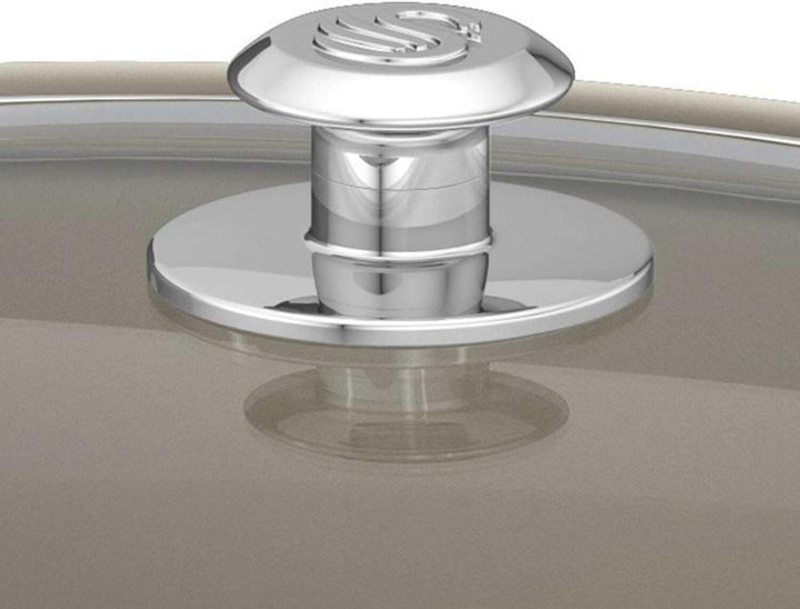 Swan Retro SF17031GRN Slow Cooker 6,5L Abnehmbarer Kochbehälter, PFOA- und PTFE-freier Keramischer A