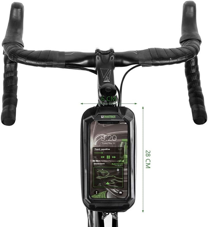 FOREVER Handyhalterung Fahrrad Wasserdicht - Fahrradtasche Rahmen mit Smartphone Fahrrad Handyhalter