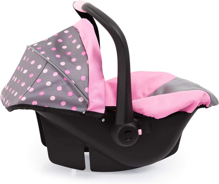 Bayer Design 67966AA Puppenautositz EasyGo, Puppensitz, Puppenzubehör, mit Gurt, Dach, verstellbarem