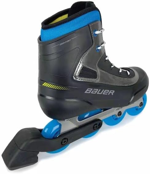 BAUER Rec Inline Skate Coaster Junior + Senior, Grösse:M8/W9 (EU 42), Weite :R = Regular