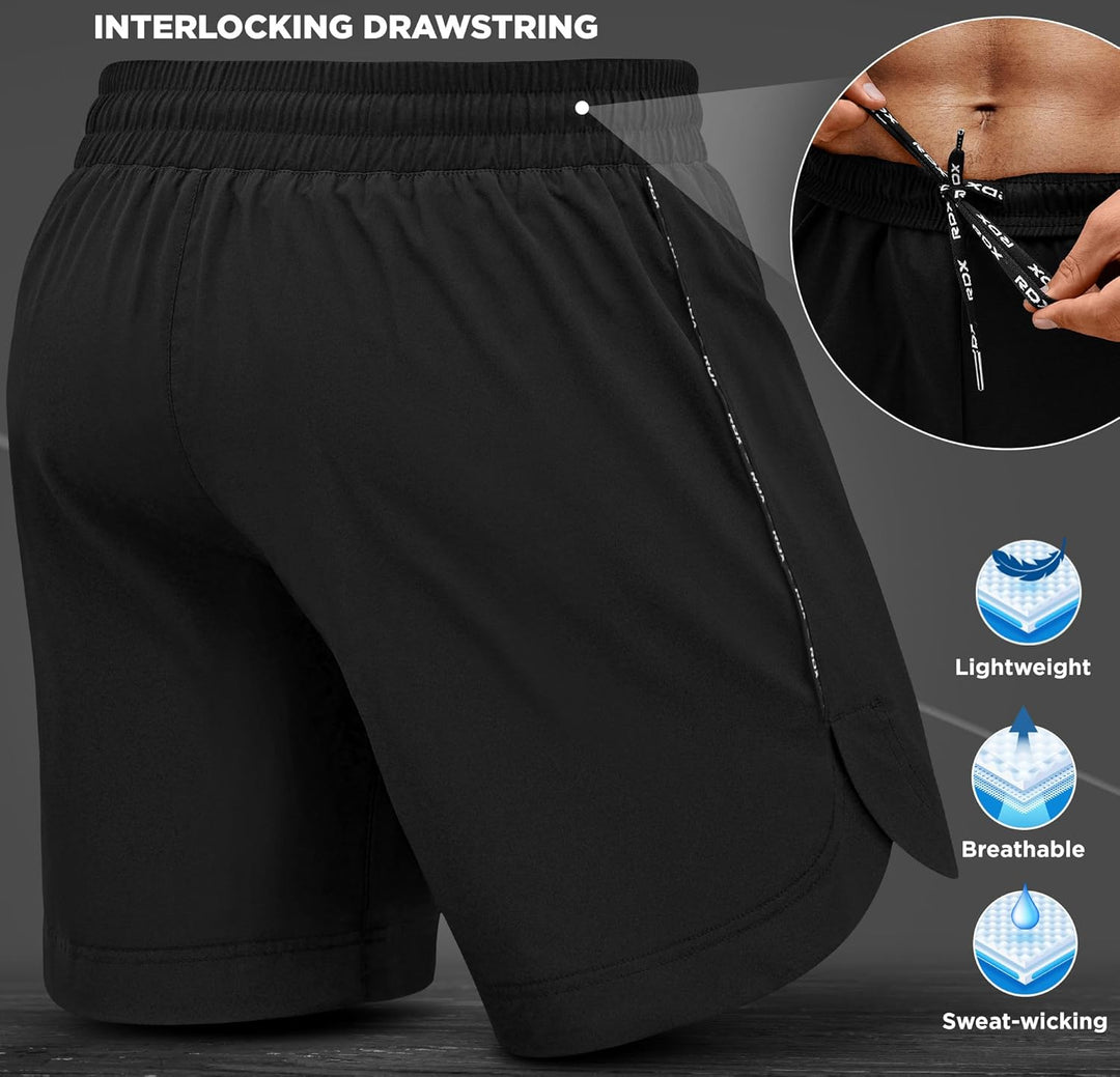 RDX MMA Shorts Sporthose Herren Kurz, Kampfsport Boxen Trainingshose Männer, Kickboxen Muay Thai Box