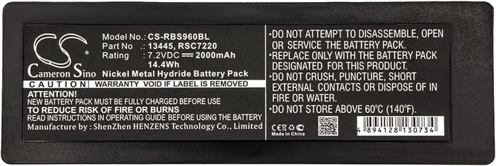 CS-RBS960BL Akkus, 2000 mAh, kompatibel mit [Scanreco] 16131, 590, 592, 790, 960, BS590, Cifa, EA251