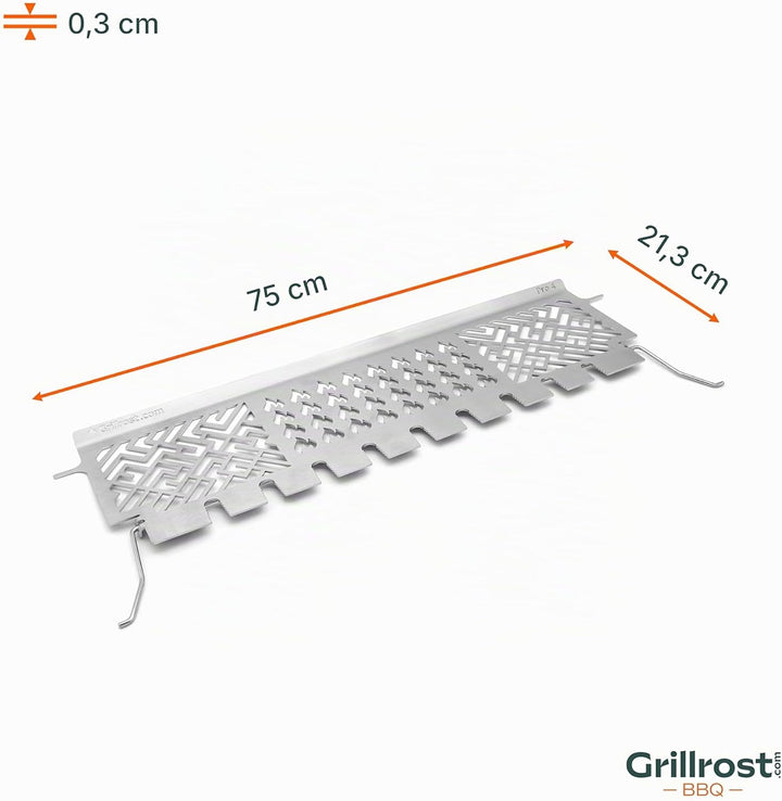 Grillrost.com Das Original Edelstahl Warmhalterost Enders Monroe Pro 4 - Multistation grillt 9 Keule