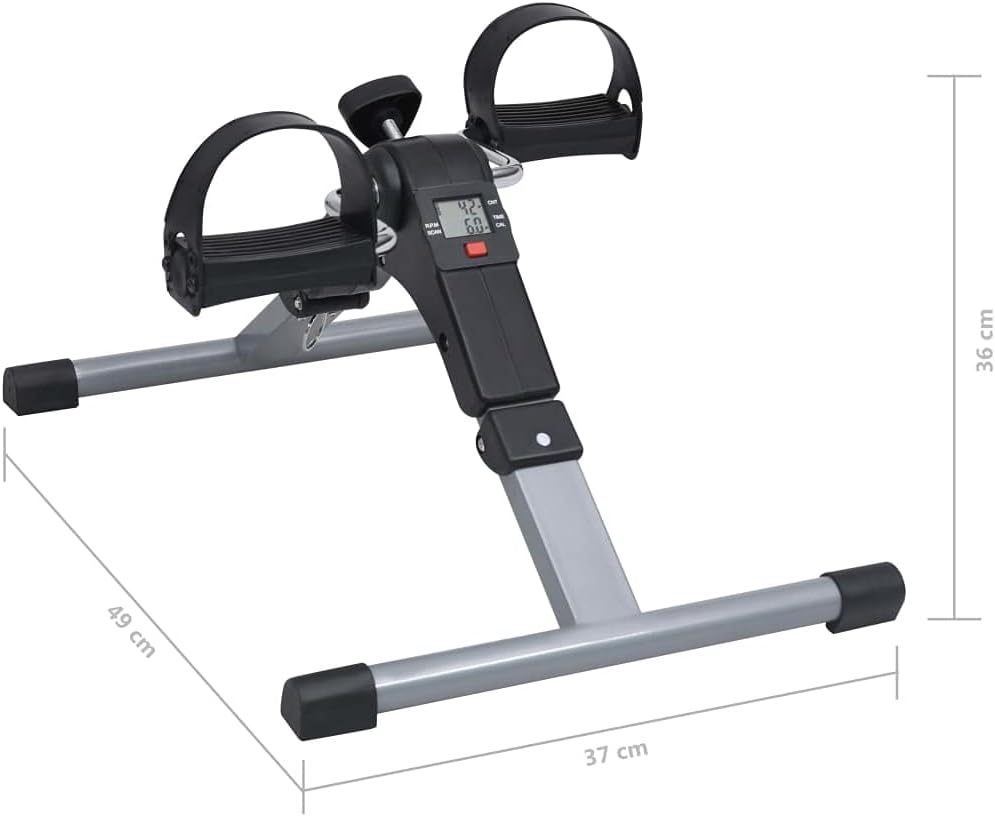 vidaXL Pedaltrainer für Beine Arme mit LCD-Anzeige Fitnessfahrrad Hometraine Heimtrainer Beintrainer