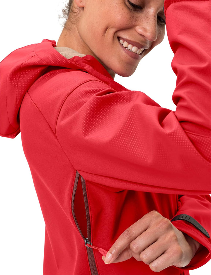 VAUDE Damen Women's All Year Elope Softshell Jacket Jacke, 34 flame