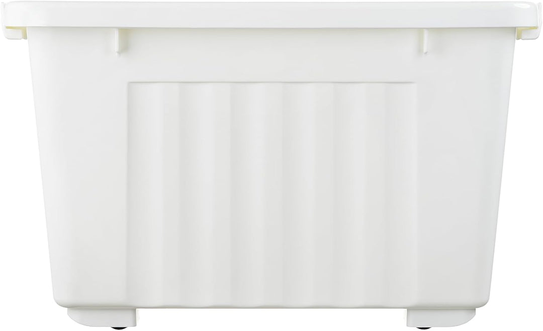 Cetomo,35L,6er-Pack, Aufbewahrungsbox mit deckel,Aufbewahrungsboxen, mit Clips, stapelbar, Wohnzimme