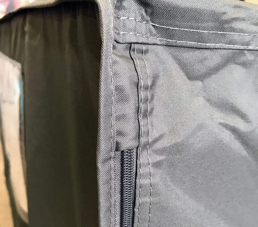 QUICK STAR Gitterbox Abdeckung 125x85x50cm Grau Schutzhaube Abdeckplane Staubschutz Palettenmöbel