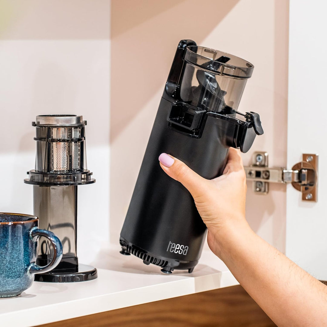 Teesa Kompakter Slow Entsafter BPA-freier Edelstahl TSA3233