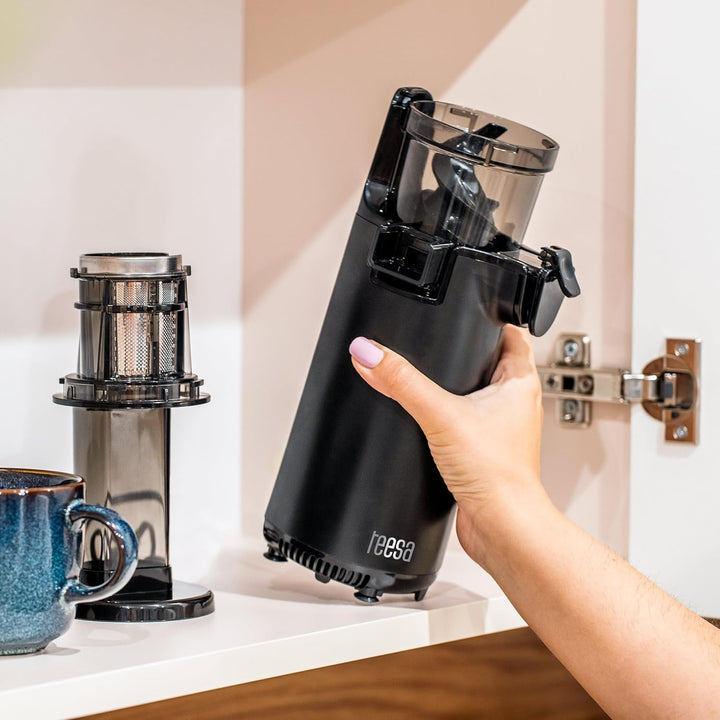 Teesa Kompakter Slow Entsafter BPA-freier Edelstahl TSA3233
