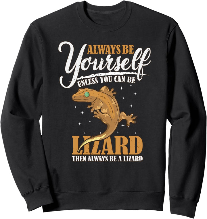 Sei immer du selbst Eidechse Terrarium Lizard Reptilien Sweatshirt