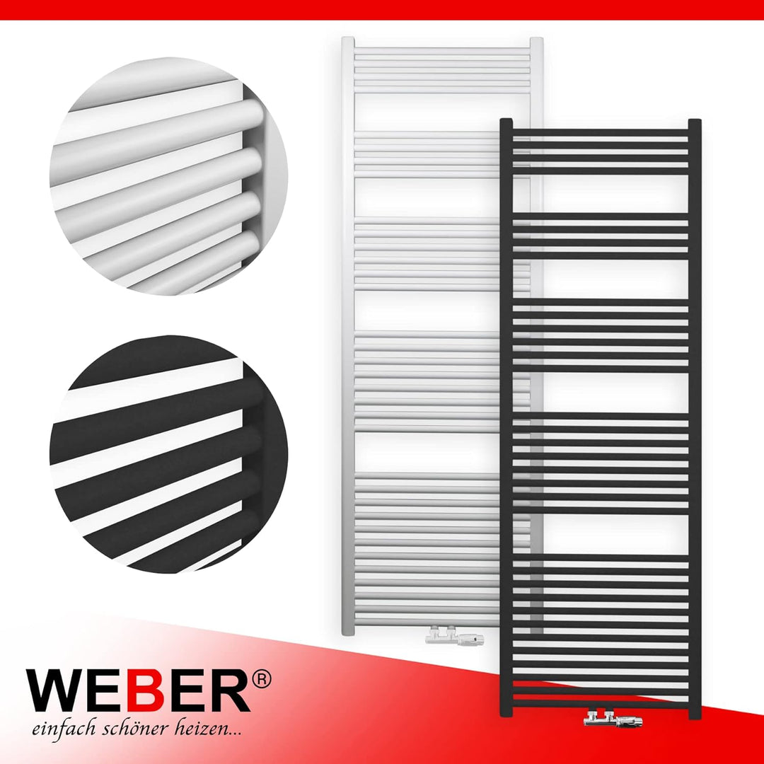 Badheizkörper Handtuchheizkörper alle Grössen/Typen Bad Heizung weiss/Anthrazit NEU Handtuchwärmer (