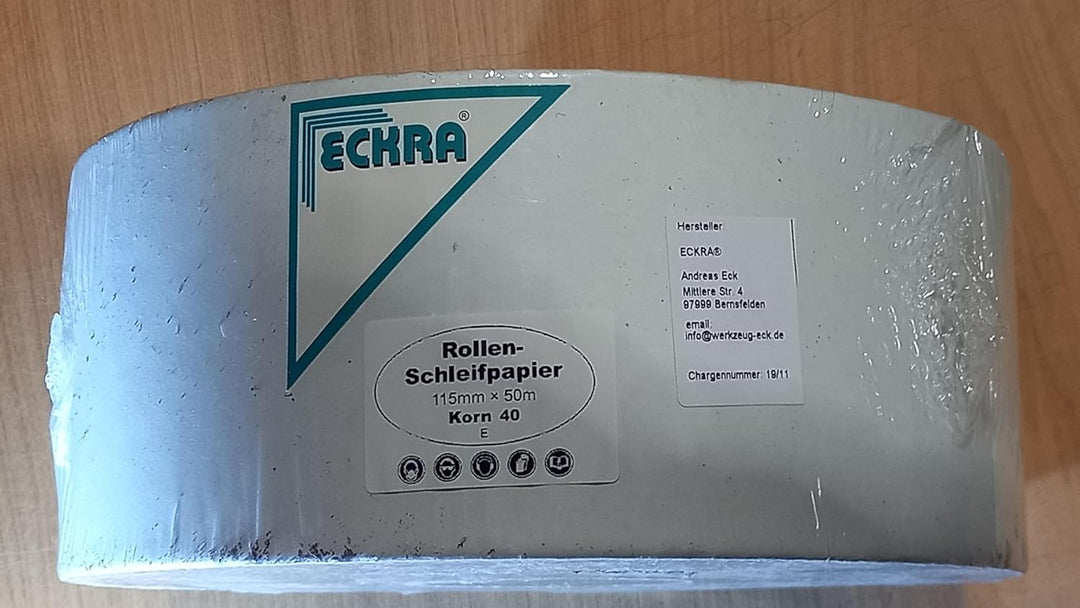 Schleifpapier Eckra 1 Rolle e-Papier starkes Papier 115 mm x 50 m P 40